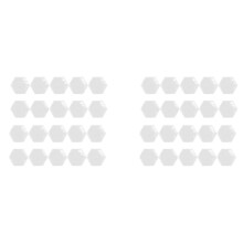40 Peças de AcríLico Transparente Hexágono em Branco Cartões de Lugar para Decoração de Casamento para Números de Mesa Nome Do Convidado