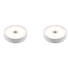 2X Rörelsesensor LED-Ljus USB Nattlampor Laddbar Lampa för KöK Sovrumstrappa Hall SkåP Garderob Garderob
