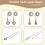 8x Plafondventilator Pull Chain Fan Extension Chain Fan Chain Pulls Decoratieve 12 Inch Plafondventilator Chain 9
