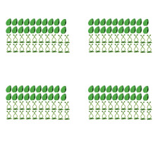 320Pcs Plant Climbing Wall Fixture Clips Plant Fixer Vines Garden Green Leaf Plant Wall Clips Vines Holder for Wall