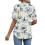 Women's  Short Sleeve Button-Down V-Neck Shirts rSets -Mint L 10