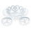 4-Pack Single Princess Carriage Cupcake Stand Holder Display 2