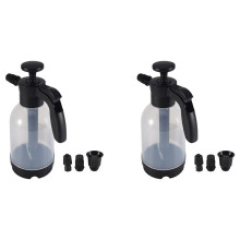 2X Handpomp Schuimspuit Handdruk Schuimspuit 2 Liter Druk Schuimkanon Sneeuw Schuim Nozzle Carwash