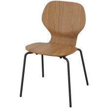 IKEA SKÅLSTA Oak veneer/tubular metal/black-grey
