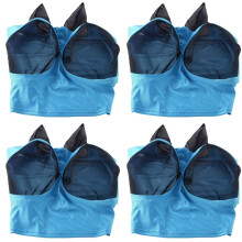 4X Masque Anti-Mouches Extensible avec Protection UV Doux sur la Peau avec Respirabilité Bleu