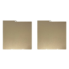 2X voor  Kobra S1C S1 Combo Build Plate-Onderdelen 264x276mm Veerstalen Plaatplaat Glad PEI-Getextureerd Verwarmd Bed Goud