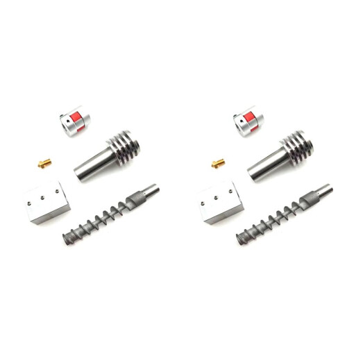 2X DIY 3D Printer Kit with Plastic Crusher Pellet Extruder and Lead Screw Easy Assembly Enhanced Durability 1