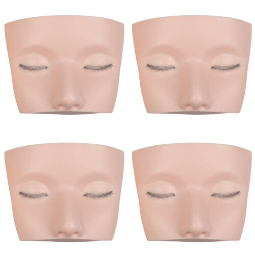 4X 3 Layers Lashes Mannequin  for Practice Lash Makeup Tool Extensions Eyelashes Grafting Training Tool