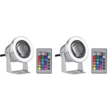 2X Underwater Light Embedded High Voltage 85-265v LED Floodlight RGB Fountain Pool Pond Aquarium Spotlight Bulb Lamp B