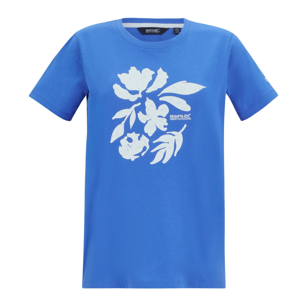 Regatta (12 Uk, Sonic Blue) Womens/Ladies Filandra Vx Flower Silhouette T-Shirt