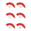 600 Pcs Solid Red Toothpick Flags Small  Plain Red Color Stick Cupcake Toppers Flags DIY Decoration 1