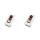 2X Waterproof Three Hole Push Button  Box 2NO 1NC, Left-Right Stop Electrical Control Station 1