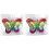 2X Butterfly Wind Spinners Hanging Ornaments Bird Deterrent Wind Catcher Rotating Wind Chime E 1
