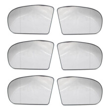 3 Pair Right and Left Side Rearview Mirror Glass Len Replacement for W203 W211 2038100121 2038101021