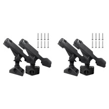 4 Pack Fishing Rod Holders for Boat Adjustable Kayak Rod Holder Side Deck Mount Rod Holder Boat Fishing Pole Holder