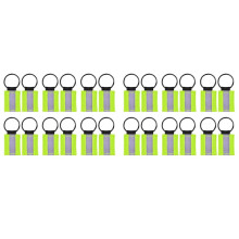 24Pcs Reflective Keychain, High Visibility Reflective Tags Reflective Pendants for Backpack Purse Dog Collar