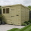 8 x 9 Pent Shed Tanalised (Single Door, With Windows) 1