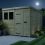 8 x 9 Pent Shed Tanalised (Single Door, With Windows) 3