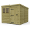 8 x 9 Pent Shed Tanalised (Single Door, With Windows) 2