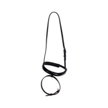 (Cob, Black) Hy Leather Flash Nose Band