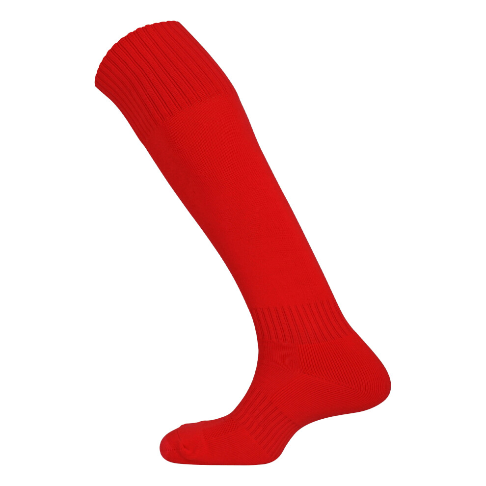 Mitre (9 Uk Child-12 Uk Child, Scarlet) Childrens/Kids Mercury Plain Football Socks