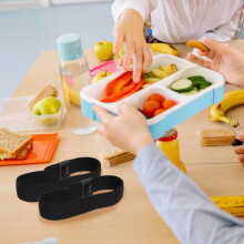 8St Stevige Zwarte Lunch Container Straps Van Duurzaam Polyester