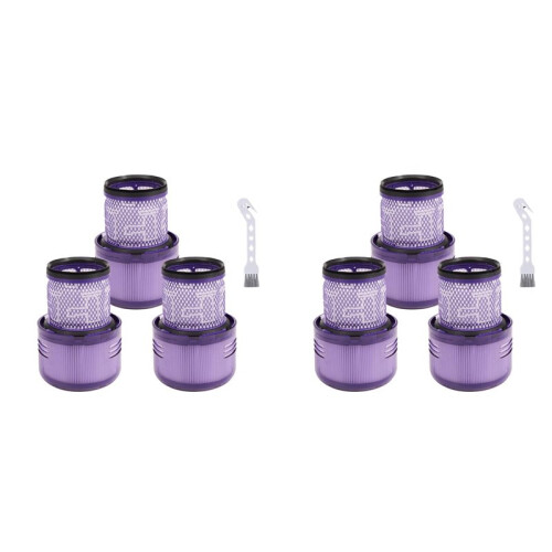 6x Compatible with  V11 SV17 SV14 SV22 Vacuum Cleaner Filter Element Accessories Washable Reusable Replacement Post-Filter