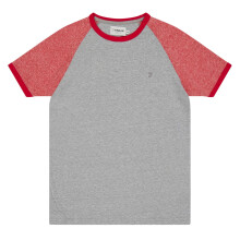 Farah Mens Injection Crew Neck Raglan Baseball T-Shirt