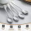 12 Peças de Colher de Café Expresso,  Colher de Café de Aço Inoxidável de 4,7 Polegadas, Colher de Sobremesa 6