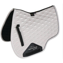 (17in - 18in, Silver) Performance Luxe Euro Cut Horse Saddlecloth