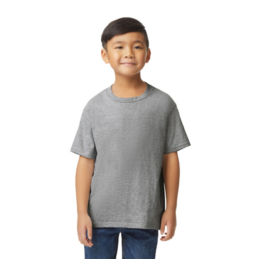 Gildan (5-6 Years, Sports Grey) Childrens/Kids Softstyle Midweight T-Shirt