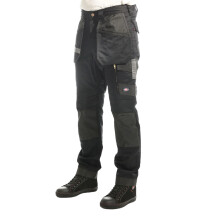 (42R, Black) Lee Cooper Mens Stretch Knee Pad Cargo Trousers
