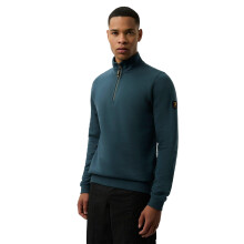 (XXL, Dark Blue) Patrick Mens Harlem Quarter Zip Top