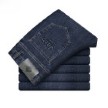 (Blue,32)Jeepspirit Mens Midwaist Cotton Pants With Micro Elastic For Casual Use