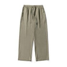 (GreenGray,XXXL)Ice Silk Cool Touch Lightweight Casual Pants For Men With Stretch Fabric For Summer Comfort