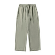 (LightGreen,XXXL)Ice Silk Cool Touch Lightweight Casual Pants For Men With Stretch Fabric For Summer Comfort