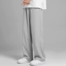 (LightGray,5XL)Men Lightweight Summer Breathable Thin Pants With Straight Hem For Lifestyle Active