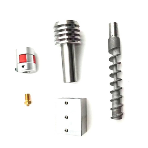 2X DIY 3D Printer Kit with Plastic Crusher Pellet Extruder and Lead Screw Easy Assembly Enhanced Durability