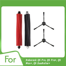 2 Set for Q5 Pro, Q5 Pro+, Q5 Max+, Q5 DuoRoller+ Robot Vacuum Cleaner Parts Side Brush Main Brush