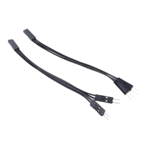 2X Computer Desktop  PC Motherboard External Start Power /Off Button Extension Cable for DIY Button Silver 2