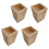 Rural Styles Tisch- und-10 cm quadratischer Schlitz 5 5 1