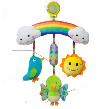(Style6)Baby Plush Rattle Toy With Hanging Clip For Car Seat And Comfort Nursery