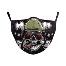 (Style 5,Adult)Halloween Theme Funny Digital Print Cotton Face Mask Fashion Creative Dustproof Use Everyday
