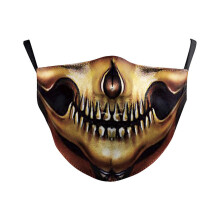 (Style 8,Adult)Halloween Theme Funny Digital Print Cotton Face Mask Fashion Creative Dustproof Everyday Use
