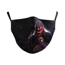 (Style 11,Adult)Halloween Theme Funny Digital Print Cotton Face Mask Fashion Creative Dustproof Everyday Use
