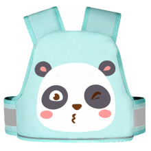 (Green Panda)Electric Motorcycle Child Harness With Cartoon Print For Safe Riding Experience