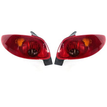 Für 206 2002-2006 5-Türer Schrägheck Heckstoßstange Rücklicht Blinker Bremslichter Rückfahrscheinwerfer Keine Glühbirne Mehr Vorhanden