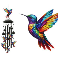 Kolibri-Windspiel Aus Metall für Den Außenbereich, Garten- und Hofdekoration, Erinnerungsgeschenk, Hohe Qualität