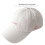 (White) Unisex Baseball Cap, Breathable Summer Sun Hat 4