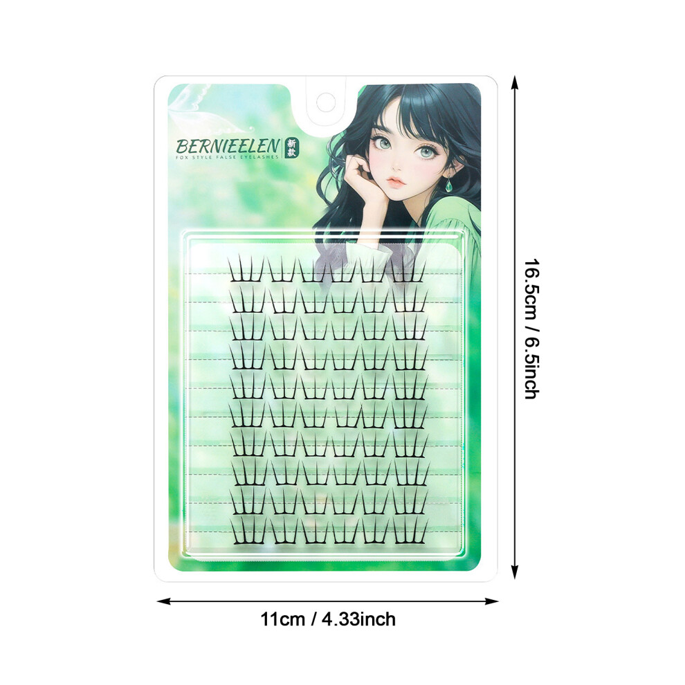 Phui-Pet-Supplies (Single Eyelash) 12Mm Natural Press-On Lashes